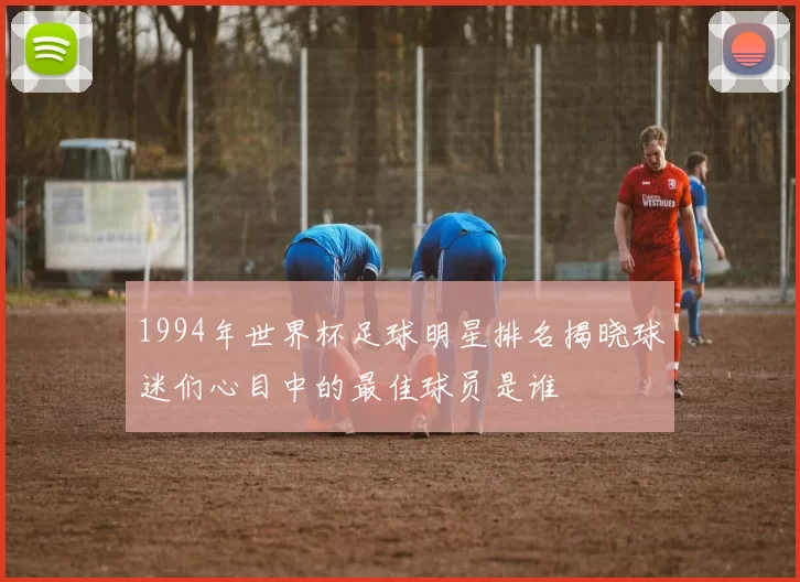 1994年世界杯足球明星排名揭晓球迷们心目中的最佳球员是谁